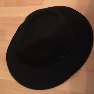 BLACK Felt Hat, plain